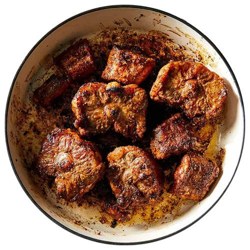 Oxtails on Rice, Nigerian dish from Fork in Nigeria